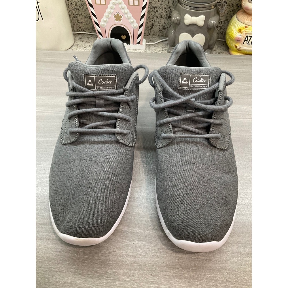 CUATER TRAVISMATHEW‎ DAILY WOVEN LOW TOP HEATHER GREY SNEAKERS